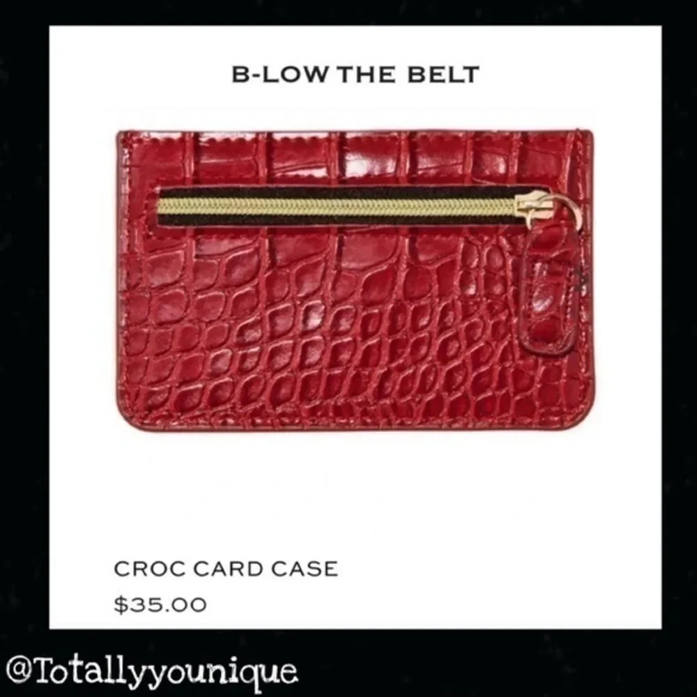 B-LOW THE BELT CROC CARD CASE